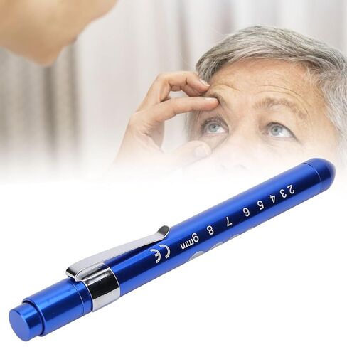 LED Pen Light, Portable Pen Lights Medicals, Multi Functional Nurse Pen Light with Pupil Ruler for Ear Mouth Throat Examination (Blue) in Saudi Arabia