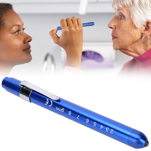 LED Pen Light, Portable Pen Lights Medicals, Multi Functional Nurse Pen Light with Pupil Ruler for Ear Mouth Throat Examination (Blue) in Saudi Arabia