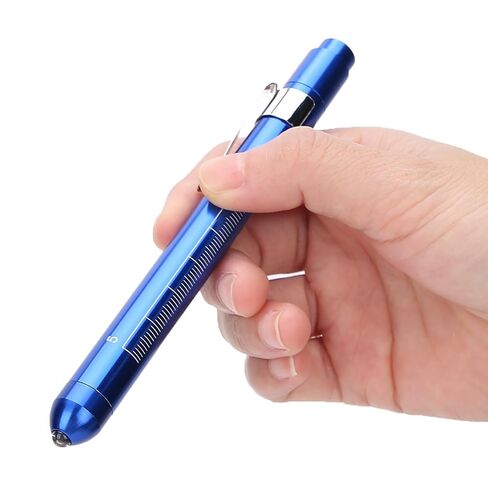 LED Pen Light, Portable Pen Lights Medicals, Multi Functional Nurse Pen Light with Pupil Ruler for Ear Mouth Throat Examination (Blue) in Saudi Arabia