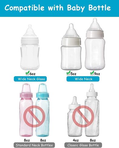 Sippy Nipples for Evenflo Balance Wide Neck Bottles, Soft 100% Silicone Wide Neck Spout Nipples, 6m+, 4 Count in Saudi Arabia