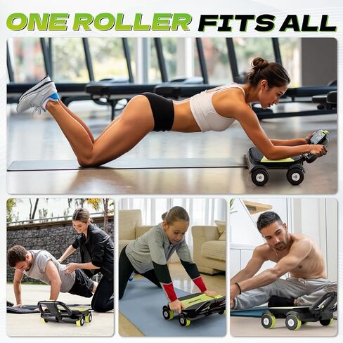 East Mount AB Roller Wheel - AB Roller مع دعم الكوع للتمرين الأساسي للدهون البطن التلقائي العجلة البطن للنساء المعدات الصالة الرياضية للرجال in Kuwait