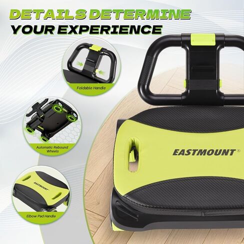 East Mount AB Roller Wheel - AB Roller مع دعم الكوع للتمرين الأساسي للدهون البطن التلقائي العجلة البطن للنساء المعدات الصالة الرياضية للرجال in Kuwait