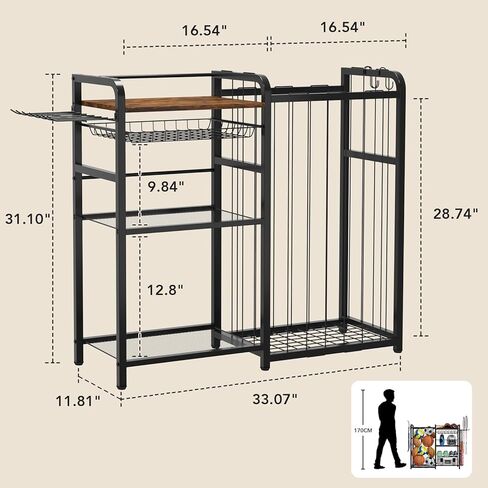 Garage Sports Equipment Organizer, Ball Storage for Gear and Toys, Large Capacity, Sports Organizer for Garage with Hooks and Baskets, for golf, Football, Soccer Ball, Bat in Saudi Arabia