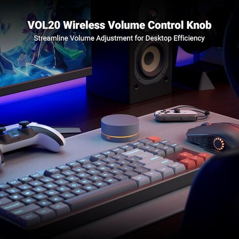 Fosi Audio Vol20 Bluetooth Volume Control Conber و BT30D Pro Bluetooth Subwoofer Amplifier 2.1 لسطح المكتب/الخارجي/مكبرات الصوت in Saudi Arabia