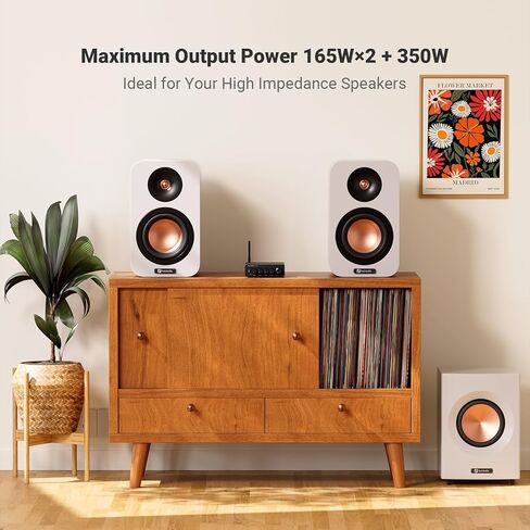 Fosi Audio Vol20 Bluetooth Volume Control Conber و BT30D Pro Bluetooth Subwoofer Amplifier 2.1 لسطح المكتب/الخارجي/مكبرات الصوت in Saudi Arabia