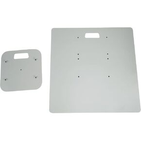 Rockville Top+Bottom Black Totem Plates for RTP33-TV, Steel Construction, Non-Slip EVA Pads, Easy Install, for DJs and Event Lighting in Saudi Arabia