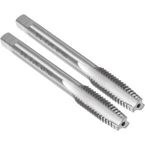 uxcell 2pcs Hand Taper Tap M10 x 1.5 H2 Metric Thread Taper Style Taps Straight Flute Screw Tapping Threading Tool High Speed Steel HSS6542 in Kuwait