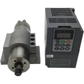 380V 1.5KW 2HP AIR مبرد 80 مم ER11 4 محرك مغزل + 2.2 كيلو وات العاكس VFD + مجموعة قوسين in Kuwait