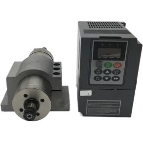 220 فولت 1.5 كيلو واط 2HP الهواء المبرد 80 مم ER11 4 محرك مغزل محرك + 1.5kw العاكس VFD + قوس مجموعة in Kuwait