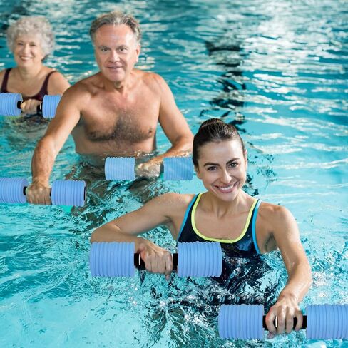 التمرين المائي الدمبل ، أوزان الماء لممارسة حمام السباحة ، 2Pack Eva Foam Water Dummbells للشباب تمرينات المياه ، تدريب السباحة in Kuwait
