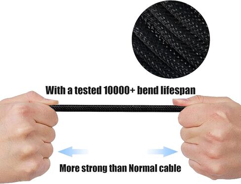 XLR 3 pin DMX Cable 25Ft, XLR Male to Female Balanced Nylon Braided Cable for DMX/Microphone Lights, Speakers，Mixer，Amplifier and Audio Device……… in Kuwait