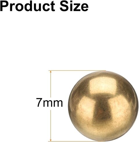 UXCELL 40 PCS 7 مم كرات تحمل H62 BRASS G100 PRECISION CORPLS للكرات الصناعية والآلات والسيارات و DIY in Kuwait