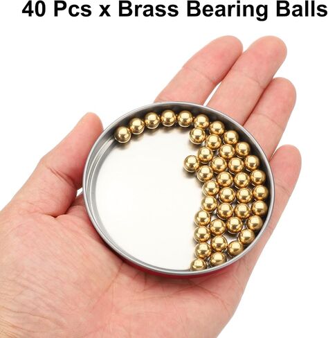 UXCELL 40 PCS 7 مم كرات تحمل H62 BRASS G100 PRECISION CORPLS للكرات الصناعية والآلات والسيارات و DIY in Kuwait