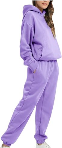 بدلات المسار للنساء مجموعة صالة من قطعتين من أغطية أقلب كبيرة الحجم in Kuwait
