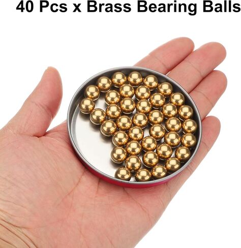 UXCELL 40 PCS 7 مم كرات تحمل H62 BRASS G100 PRECISION CORPLS للكرات الصناعية والآلات والسيارات و DIY in Kuwait