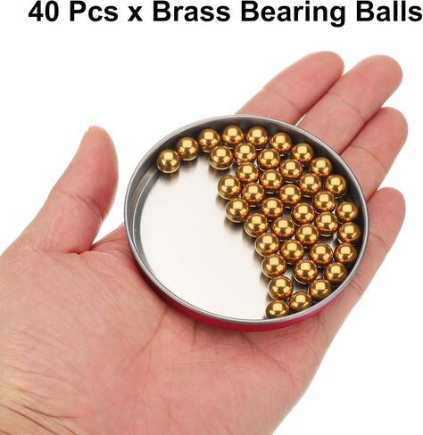 UXCELL 40 PCS 7 مم كرات تحمل H62 BRASS G100 PRECISION CORPLS للكرات الصناعية والآلات والسيارات و DIY in Kuwait
