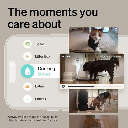 PETLIBRO AI Dog Camera Pet Camera Indoor with Phone App [Multi-Pet Recognition, Daily Activity Analysis & Smart Summaries] Cat Camera 360° View, Dog Cam Auto Pet Highlights Reels, 2-Way Audio WiFi Cam in Saudi Arabia