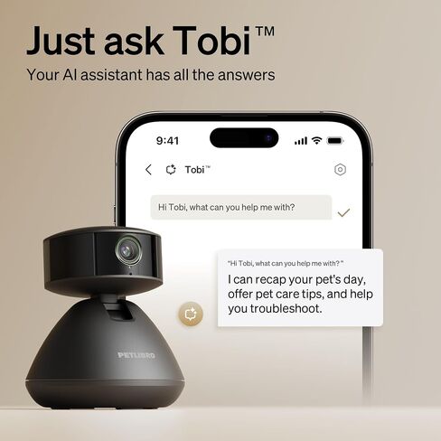 PETLIBRO AI Dog Camera Pet Camera Indoor with Phone App [Multi-Pet Recognition, Daily Activity Analysis & Smart Summaries] Cat Camera 360° View, Dog Cam Auto Pet Highlights Reels, 2-Way Audio WiFi Cam in Saudi Arabia