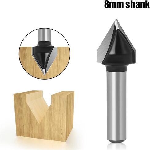 2pcs 8mm Shank60 Wood Router bit Straight end Mill Trimmer Cleaning Flush Trim Corner Round Cove Box bits Tools in Saudi Arabia