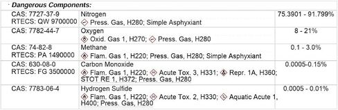 Calibration Gas Cylinder for BW Monitors (2.5% CH4/LEL, 18% O2, 100 ppm CO & 25 ppm H2S) (58L) in Saudi Arabia