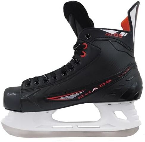 Generic FLITE Chaos CGX-85 Adult Ice Hockey Skates - Black, Size 13-16 in Saudi Arabia