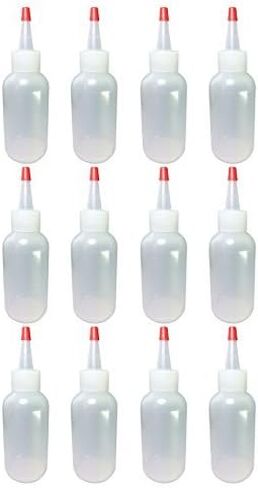 بوسطن جولة البلاستيك زجاجة ث. Yorker Spout Cap 120ml 4oz LDPE PE - 12 Pack in Saudi Arabia