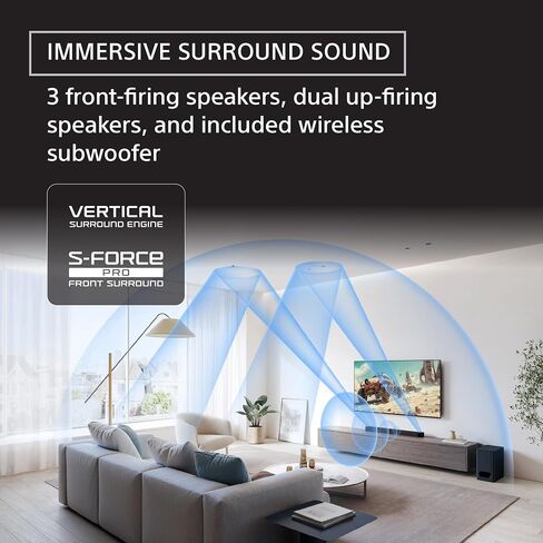 Sony BRAVIA Theater System 6, 5.1ch Home Theater System Sound bar with subwoofer and Rear Speakers, Surround Sound by Dolby Atmos/DTS:X Compatible HT-S60 in Saudi Arabia