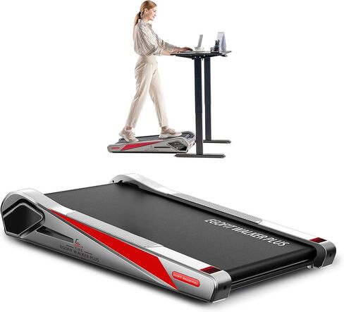 egofit Walker Pro/Plus أصغر تحت لوحة المشي جهاز المشي ، حلقة مفرغة صغيرة ومدمجة مع ميل ثابت بنسبة 5 ٪ لتناسب المكتب بشكل مثالي والمنزل والمكتب مع التطبيق والتحكم عن بعد in Saudi Arabia