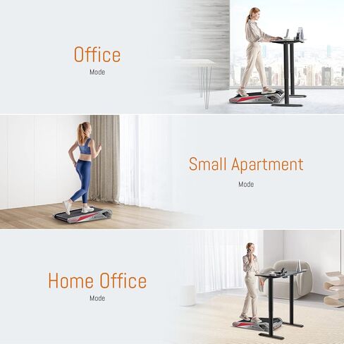 egofit Walker Pro/Plus أصغر تحت لوحة المشي جهاز المشي ، حلقة مفرغة صغيرة ومدمجة مع ميل ثابت بنسبة 5 ٪ لتناسب المكتب بشكل مثالي والمنزل والمكتب مع التطبيق والتحكم عن بعد in Saudi Arabia