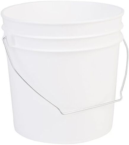 Hudson Exchange Premium 1 Gallon Bucket, HDPE, White, 6 Pack in Saudi Arabia