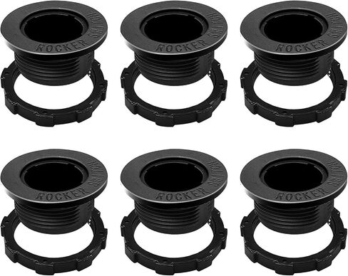 يمكن استخدام قذيفة مفتاح Round Rocker ، 6pcs ، قشرة عملية حقن الأسود ، مع مطابقة مفتاح دائري بقطر 20 مم ، مناسبة للبحرية والسيارة والسيارة و RV إلخ in Kuwait
