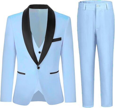 Boys Suit for Toddler Tuxedo Kids Formal Suits Set 5 Pieces Wedding Outfit in Kuwait