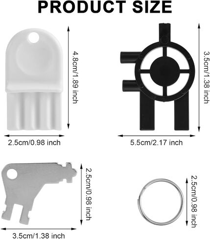20pcs Paper Towel Dispenser Key with Rings Set for Cintas & Sanis, 3-in-1 Soap Toilet Paper Dispenser Key Replacement for Home Office School in Saudi Arabia
