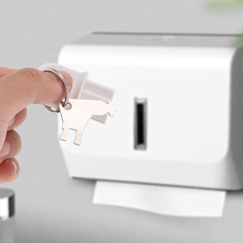 20pcs Paper Towel Dispenser Key with Rings Set for Cintas & Sanis, 3-in-1 Soap Toilet Paper Dispenser Key Replacement for Home Office School in Saudi Arabia