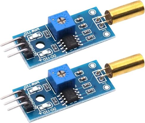 2piece AngleSensors Module for Robot Project SW520D Golden Ball SwitchesTilt Sensors Module Vibrations Switches AlarmModule in Saudi Arabia