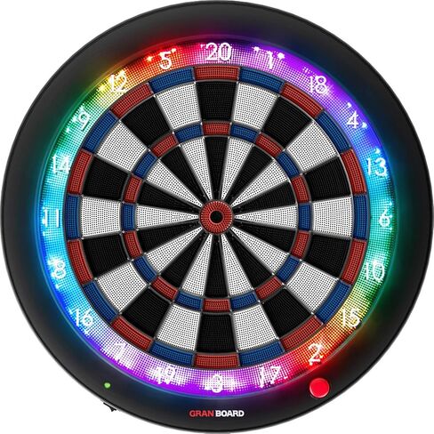 Gran Board 3S LED Bluetooth Dartboard (الأزرق) مع قوس خاص in Saudi Arabia