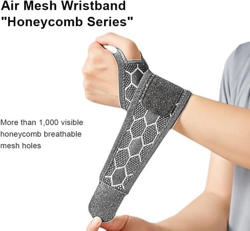 Ultra Thin Breathable Outdoor Compression Anti-Slip Elastic Sports Wrist Support Tendon Support Wrist Brace, Carpal Tunnel Brace,Gym Protection(Unisex) (Black) in Kuwait