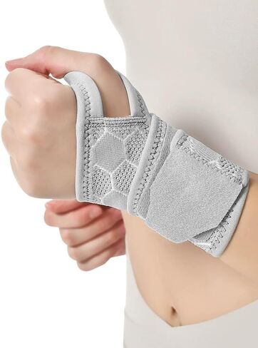 Ultra Thin Breathable Outdoor Compression Anti-Slip Elastic Sports Wrist Support Tendon Support Wrist Brace, Carpal Tunnel Brace,Gym Protection(Unisex) (Black) in Kuwait