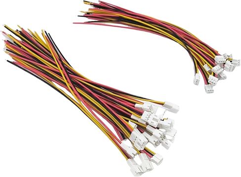 20 Pair JST-PH 2.0 Male and Female 2Pins Connector Cable, 2Pins 2.0mm Pitch 15cm 26AWG Wire Connectors in Saudi Arabia