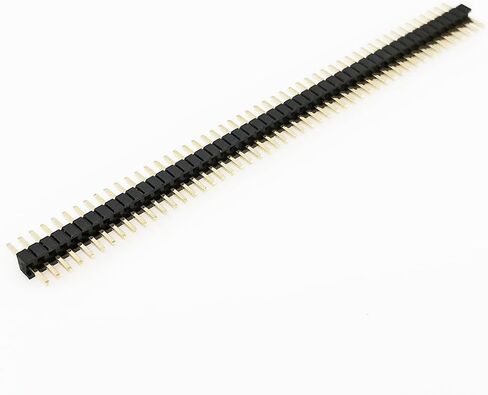 E-Simpo 20pcs 1.27mm PCB Male Pin Header Connector 0.05in Board to Board Connector Breakable Cuttable Single Row 1X50P 50Pins Straight 180D Gold plated Total 7.2MM (1X50P Straight L7.2) in Kuwait