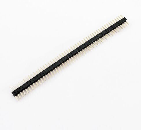 E-Simpo 20pcs 1.27mm PCB Male Pin Header Connector 0.05in Board to Board Connector Breakable Cuttable Single Row 1X50P 50Pins Straight 180D Gold plated Total 7.2MM (1X50P Straight L7.2) in Kuwait