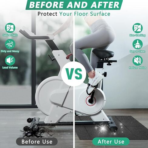 حصيرة حلقة مفرغة قابلة للطي لأرضيات السجاد - 68 "x24" 1/4 "حصيرة معدات تمرين سميكة ، حامي الحد من الضوضاء مع امتصاص الصدمات لصالة الألعاب الرياضية المنزلية والتدريبات الداخلية in Kuwait