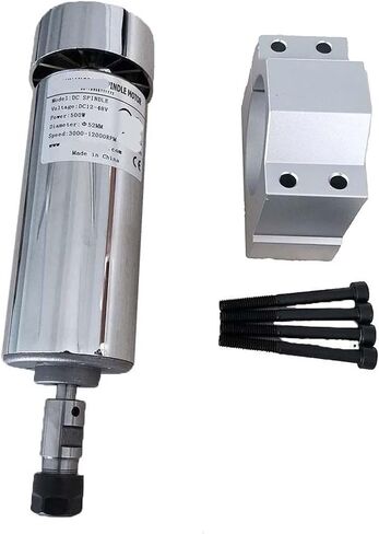 200W 300W 400W 500W 48VDC ER11 ER16 air-cooled spindle high-speed spindle brush and bracket(500WER11 and bracket) in Saudi Arabia