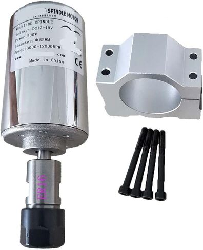 200W 300W 400W 500W 48VDC ER11 ER16 air-cooled spindle high-speed spindle brush and bracket(500WER11 and bracket) in Saudi Arabia