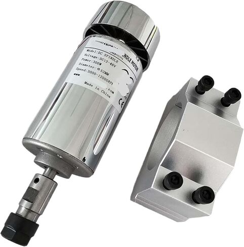 200W 300W 400W 500W 48VDC ER11 ER16 air-cooled spindle high-speed spindle brush and bracket(500WER11 and bracket) in Saudi Arabia