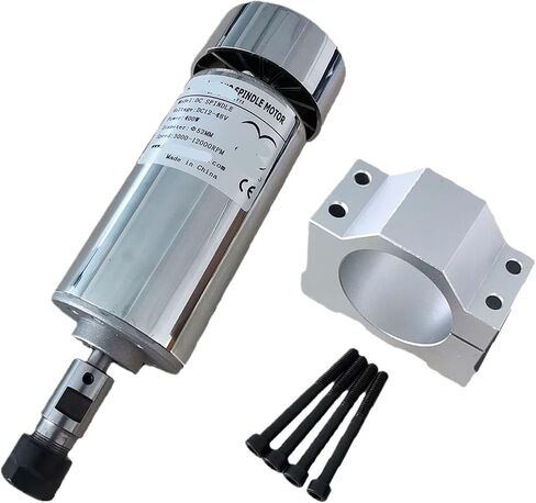 200W 300W 400W 500W 48VDC ER11 ER16 air-cooled spindle high-speed spindle brush and bracket(500WER11 and bracket) in Saudi Arabia