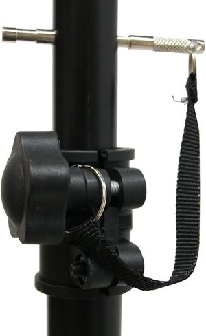 American Sound Connection ASC Pro Audio Mobile DJ Light Stand 6 Foot Height Lighting Multi Fixture T Bar Portable Tripod in Saudi Arabia