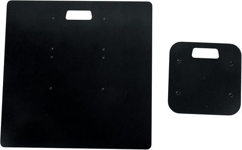 Rockville Top+Bottom Black Totem Plates for RTP33-TV, Steel Construction, Non-Slip EVA Pads, Easy Install, for DJs and Event Lighting in Saudi Arabia