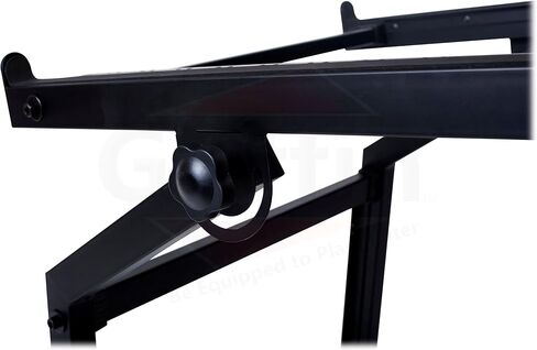 GRIFFIN 19U Rack Mount Rolling Stand (StudioZ PROSteel Series) & Adjustable Mixer Platform Rails – Cart Holder for Audio Music Recording Cabinet – Stage Equipment DJ Gear Storage Case for Amplifier in Saudi Arabia