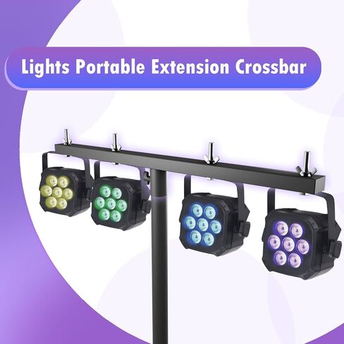 2 Pcs DJ Lighting Extension Cross Bar DJ Lighting Tripod Mount DJ Lighting T-bar Cross Mount for Tripod Speaker Stand in Saudi Arabia